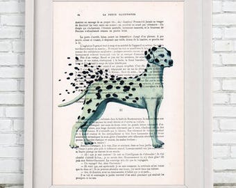 Dalmatian Print, Original dalmatian Artwork, dalmatian lover, dalmatian art, dalmatian painting, dalmatian in the wind, coco de paris