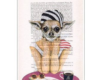 Chihuahua art,Chihuahua print,bistro art,deviant art,pop art,art attack,art deco,wall art,artist,banksy art,modern art,deer painting