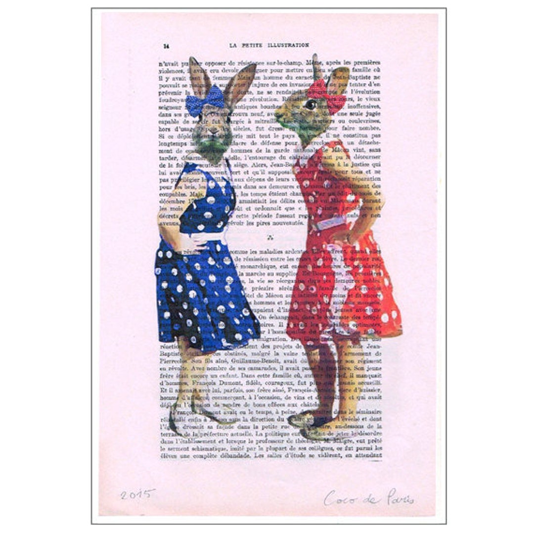 Rock & Roll Rabbits - Coco De Paris, Digital Painting, Animal Artwork ...
