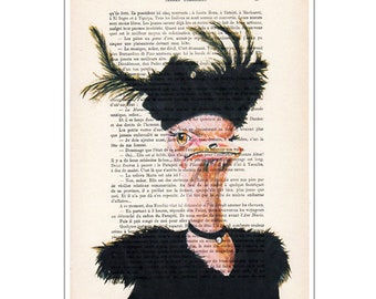 Jetset Ostriche,charleston ostrich,ostrich artwork,funny ostrich,ostrich print,christmas gift,,human animal,animal design,affortable art