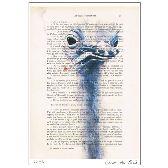 Smoking Ostrich Original Artwork Hand Painted Mixed Etsy
