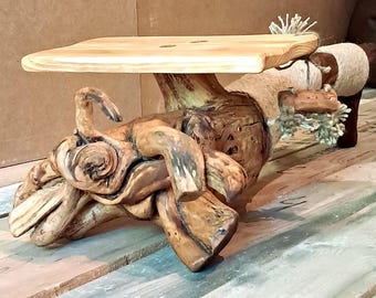 Handmade Driftwood Cat Tree, Natural Wood Perch, Rustic Cat Furniture Scratcher