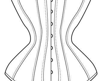 Corsé/barras victorianas de estilo reloj de arena personalizado