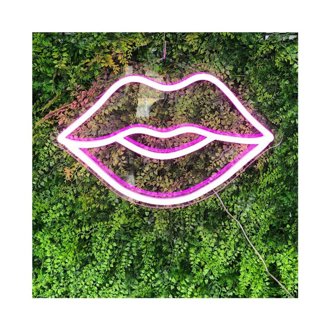 Led Wire Lips Lips Neon Sign, LED Neon Wall Decor, Handmade - Etsy