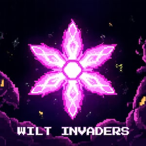 Wilt Invaders | Retro Arcade Shooter Game | Indie Digital PC & Mobile Browser Video Game | Pixel Art | DRM-Free Gamer Gift