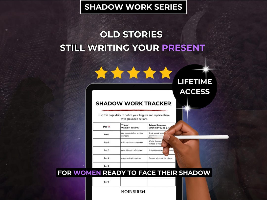 Shadow Work Tracker | Inner Work Journal | Emotional Healing Printable PDF for Women - Etsy