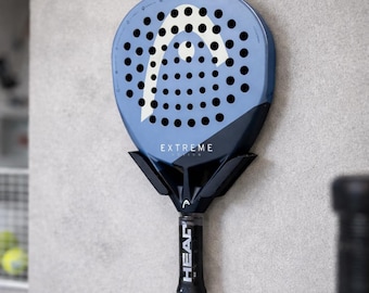 3D Printed Padel Racket Wall Mount | Handmade Storage Bracket