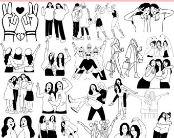 Best Friends Bundle Svg, Best Friends Svg, Bff Svg, Besties Svg, Friends Svg, Friendship Svg, Funny Best Friends Svg, Best Friend Png