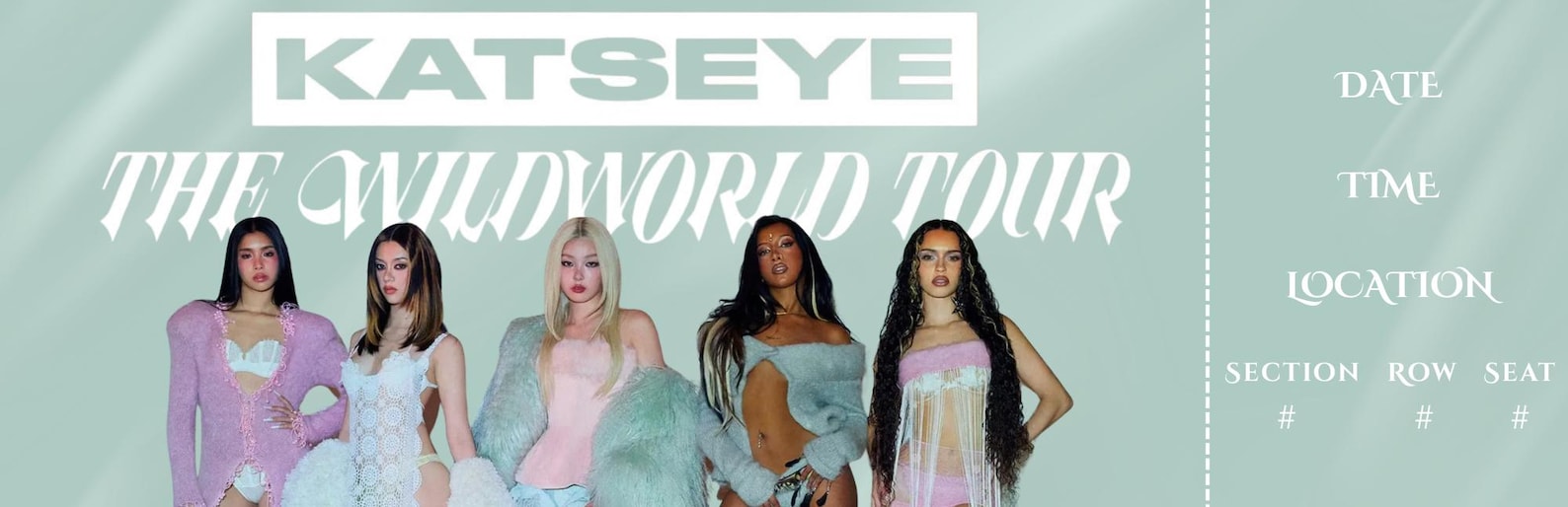 Editable Concert Ticket Template for KATSEYE the Wildworld Tour - Etsy