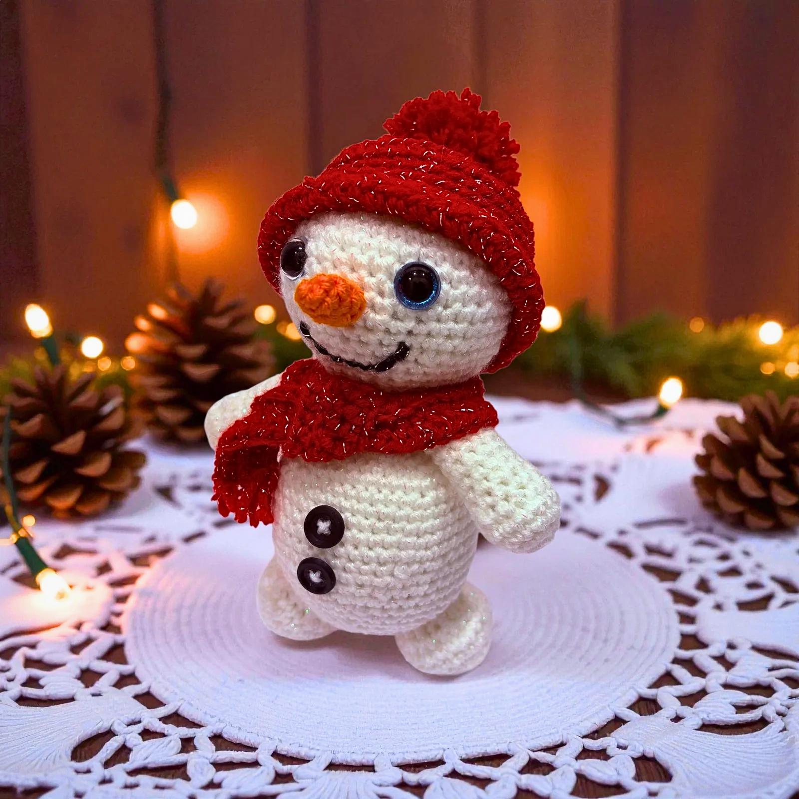30 Hat and Scarf Crochet Patterns to Keep You Cozy and Creative 16 Snowman with Hat and Scarf Crochet Pattern