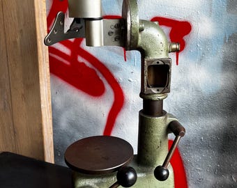 Industrial Machine Stand | Cast Metal Steampunk Display, Monitor Mount