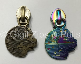 Death Planet  -   Zipper Pulls - Size 5 - 3 Colors