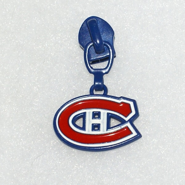 Canadiens Zipper Pull - HABS Zipper Pull - Hockey Logo Zipper Pull - Size 5