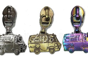 Hippie Van w/ Dog -Zipper Pulls - Fits nylon coils tape #5