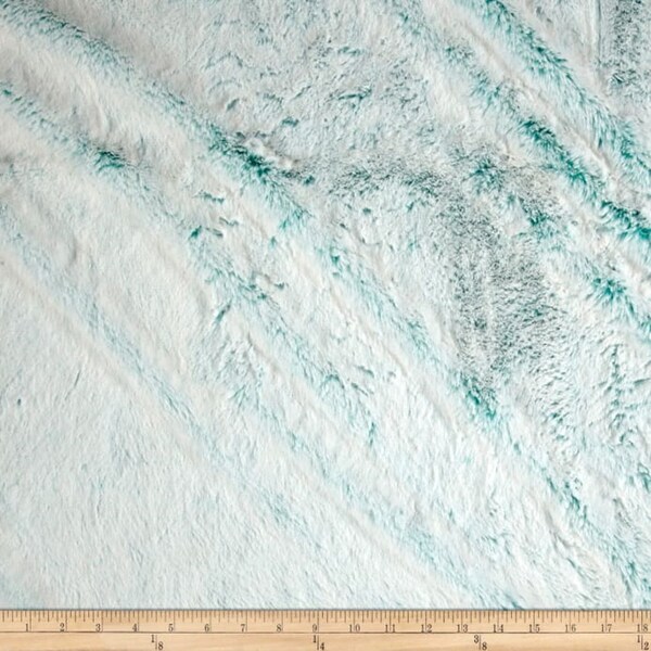 Luxe Cuddle® Frost Breeze/Natural - Shannon Fabrics - for Pet Beds, Blankets, Jackets, Toys, Babies - Sold by the Yard