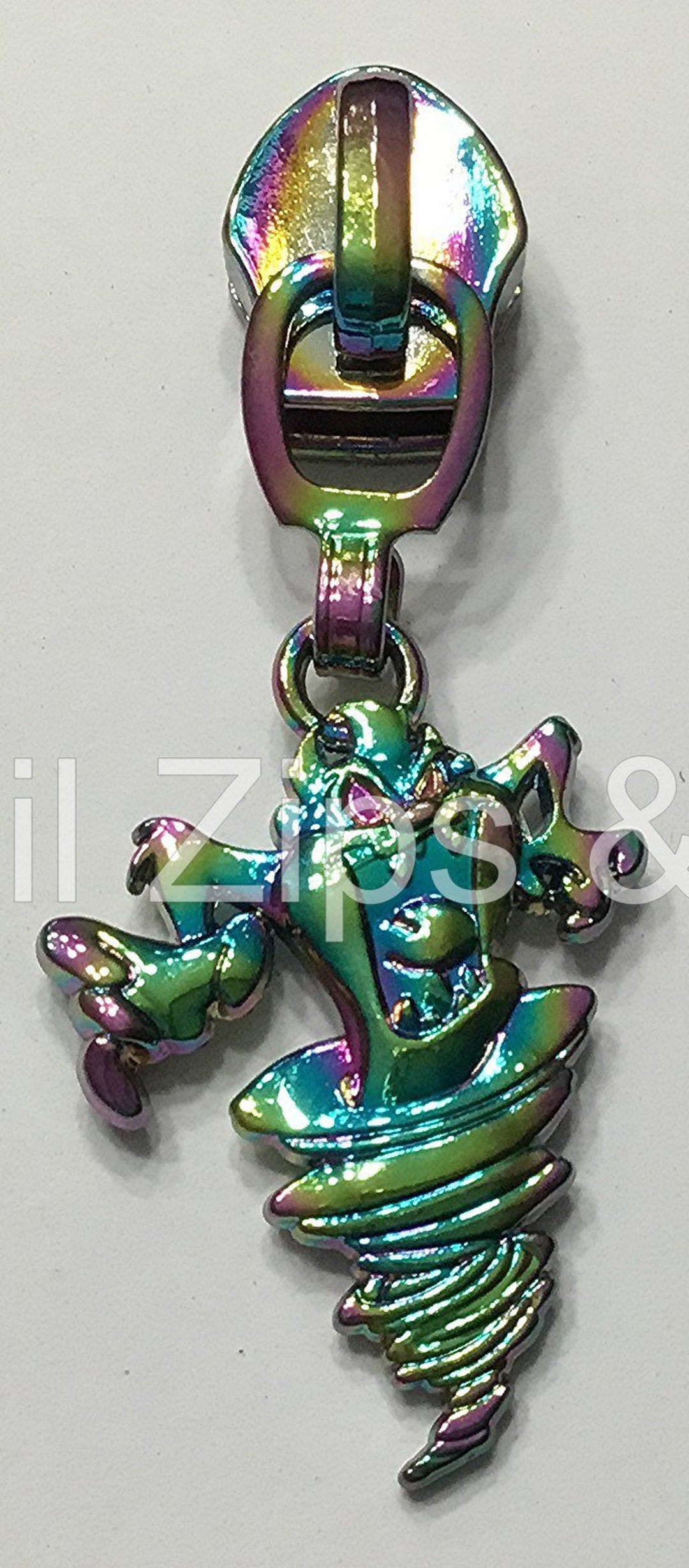 Devil Zipper Pulls- Spinning Devil - Double Sided Pulls - Rainbow and ...