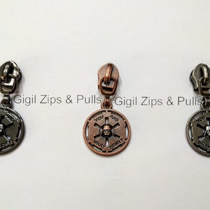 Zipper Pull - You and What Army -  3 metal finish to choose from - Zipper Pull - Size 5