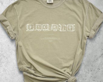 "Fuck Off Sarkastisches Block Grafik T-Shirt - Comfort Colors Retro Shirt von OHNO New York