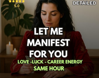 Lass mich für dich manifestieren | Benutzerdefiniertes Manifestations Ritual für Liebe, Glück und Karriere Energie
