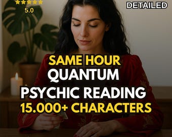 Lectura psíquica cuántica a la misma hora / Perspectiva médium real para el amor, la carrera, el destino, el futuro y el propósito de la vida / Lectura clarividente detallada