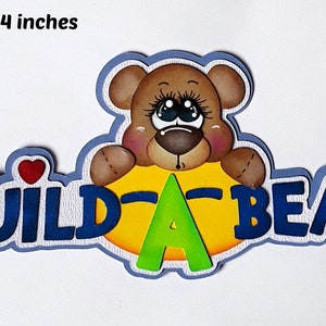 Papier pour titre BUILD A BEAR, pièce pour garçon fille, récréation pour album de pages de scrapbooking ou pour carte de scrapbooking prédéfinis par Rhonda