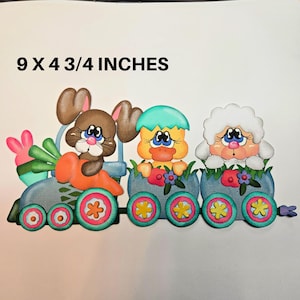 Papier TRAIN de Pâques découpé 3D pour album de pages de scrapbooking ou carte de scrapbooking prédéfinis par Rhonda