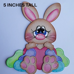 BROWN EASTER BUNNY avec des haricots 3d papier découpé à l’empe pour albums préfabriqués album ou carte par Rhonda