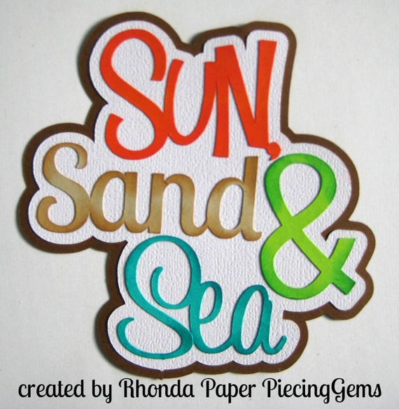 HUGS BOY TITLE EVERYDAY title scrapbook premade paper piecing die cut by Rhonda