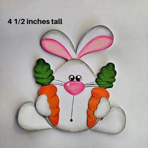 CARROT BUNNY 3D EASTER découpé pour album de pages de scrapbooking ou cartes préfabriquées par Rhonda