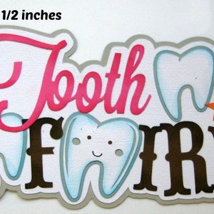 Tooth Fairy Girl Title pour album de pages de scrapbook préfabriqué ou cartes de Rhonda