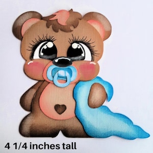 SNUGGLE BEAR BABY Papier découpé 3D pour album de pages de scrapbooking ou carte de scrapbooking prédéfinis par Rhonda