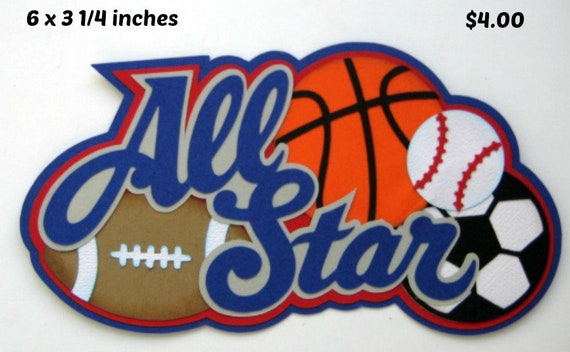 Scrapbook /& Card Making 6 Basketballs Premade PAPER Die Cuts