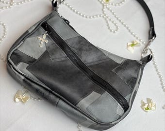 Asymmetric Leather Bag