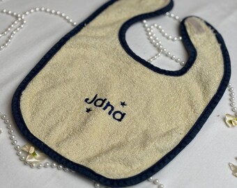 Personalized Baby Bib - handmade and embroidered