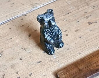 PAPERWEIGHT Cast iron vintage rustic old style office desk table Ornament paper weight BEAR Antique iron