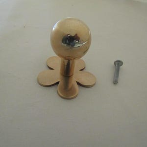 Retro skåpknopp i massiv mässing, skåplåda, garderobsdörrhandtag