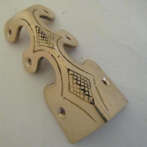 Solid brass corner protector baseboard,skiffers/victorian skirting board/Furniture guard UNLACQUERED BRASS