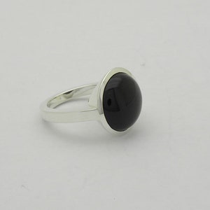 onyx silver ring image 3