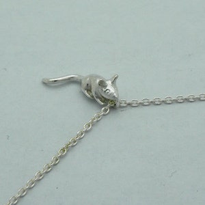 little mouse silver pendant image 2