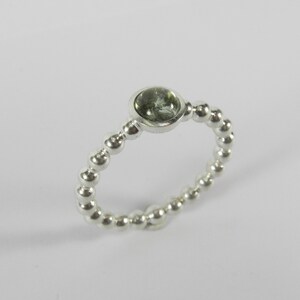 tourmaline sterling silver sphere ring image 5