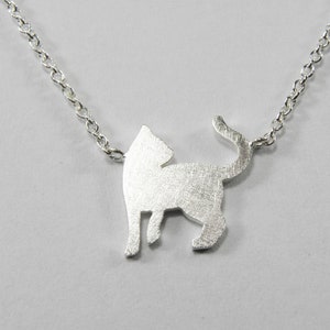 Cat sterling silver necklace image 2