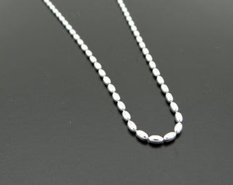 necklace silver 925, silver chain, oliv link chain in silver