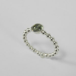 tourmaline sterling silver sphere ring image 4