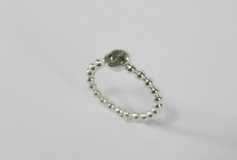 tourmaline sterling silver sphere ring image 4