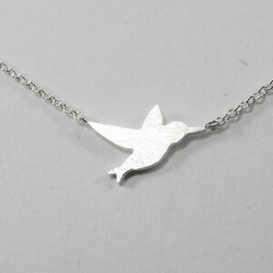 Hummingbird sterling silver necklace image 4