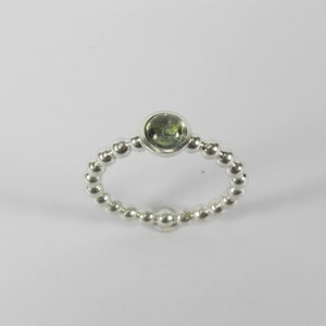 tourmaline sterling silver sphere ring image 3