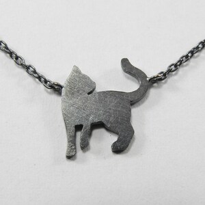 Cat sterling silver necklace image 6