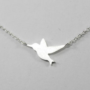 Hummingbird sterling silver necklace image 3