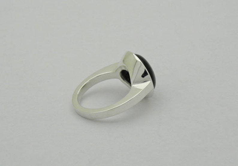 onyx silver ring image 4