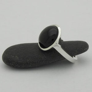 onyx silver ring image 2